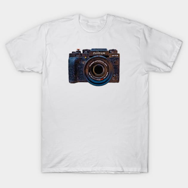 Fujifilm X-T3 digital painting T-Shirt by Tdjacks1